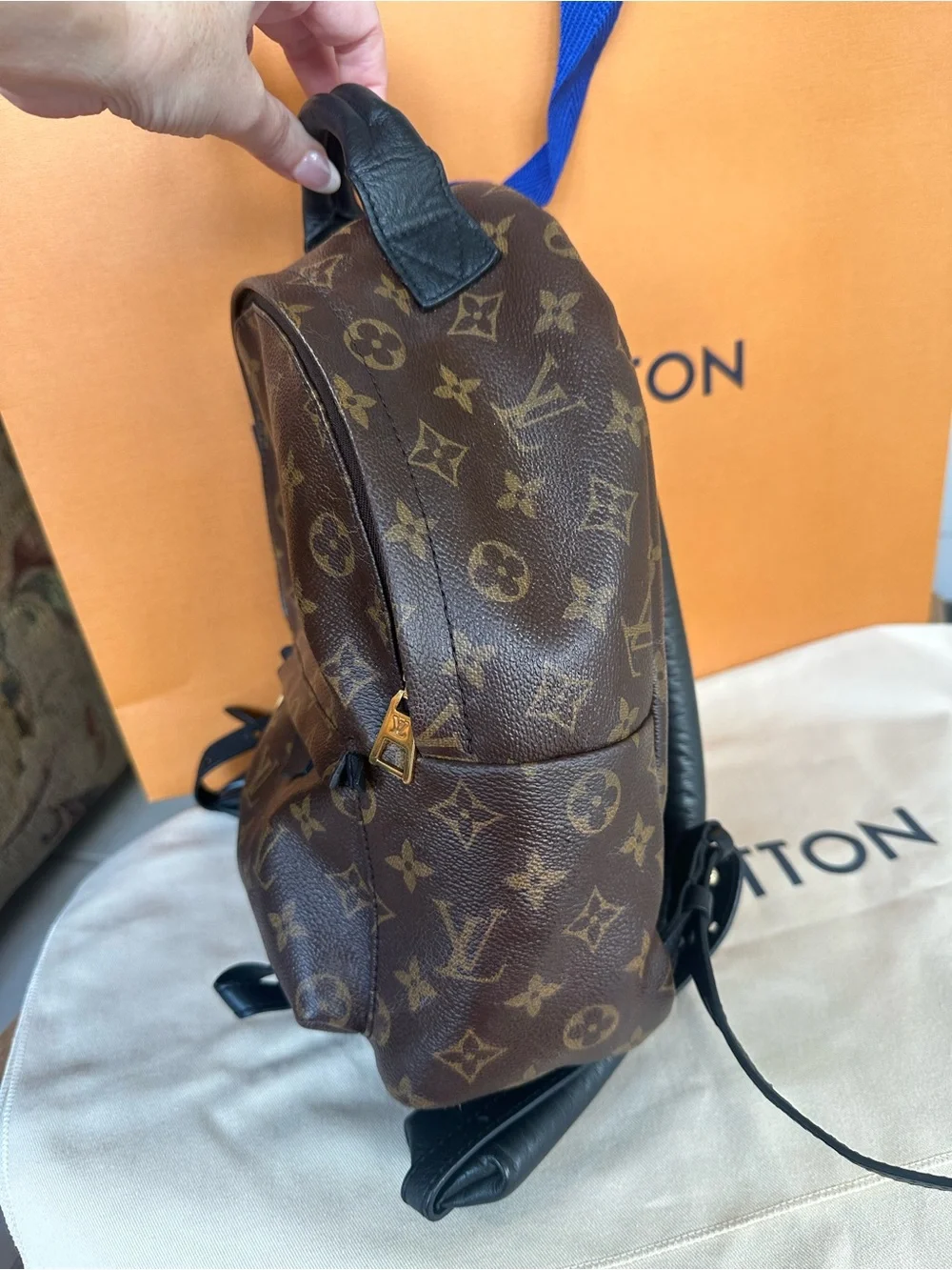 ✨Excellent Condition✨ Louis Vuitton Monogram PM Montsouris Backpack in Brown/Blk